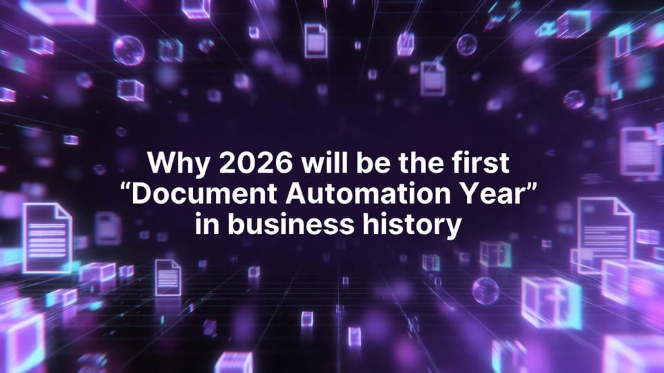 Why 2026 will be the first "Document automation year" in business history