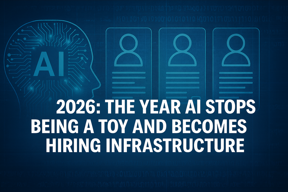 2025: The autumn of HR realism. 2026: The year AI stops being a toy and becomes hiring infrastructure